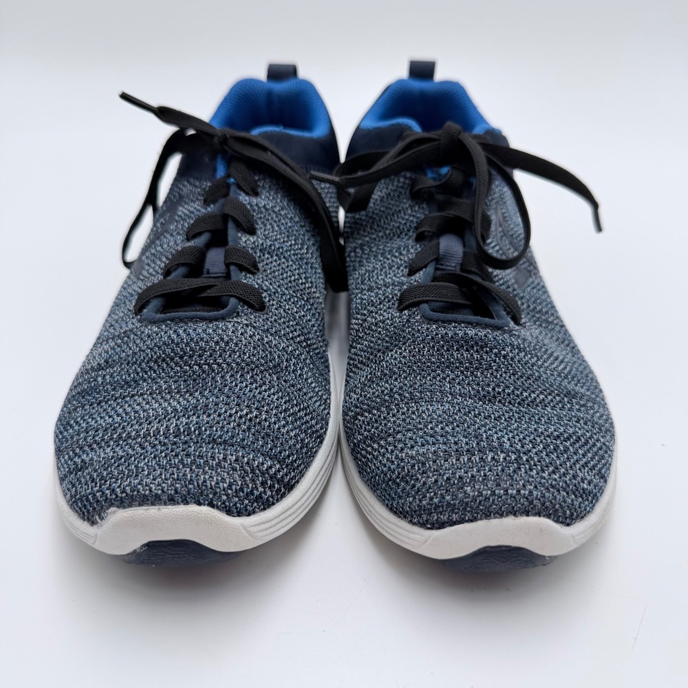 Vionic Miles Active Sneaker Navy Blue Knit Walking Shoes Womens 10 W Wide